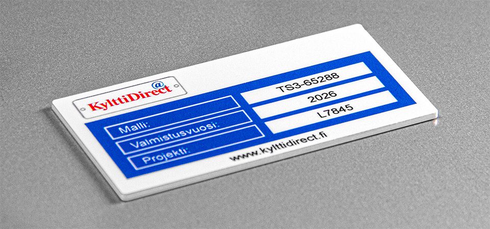 painetut muovikyltit