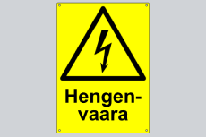 Varoituskyltti, sähköiskun vaara